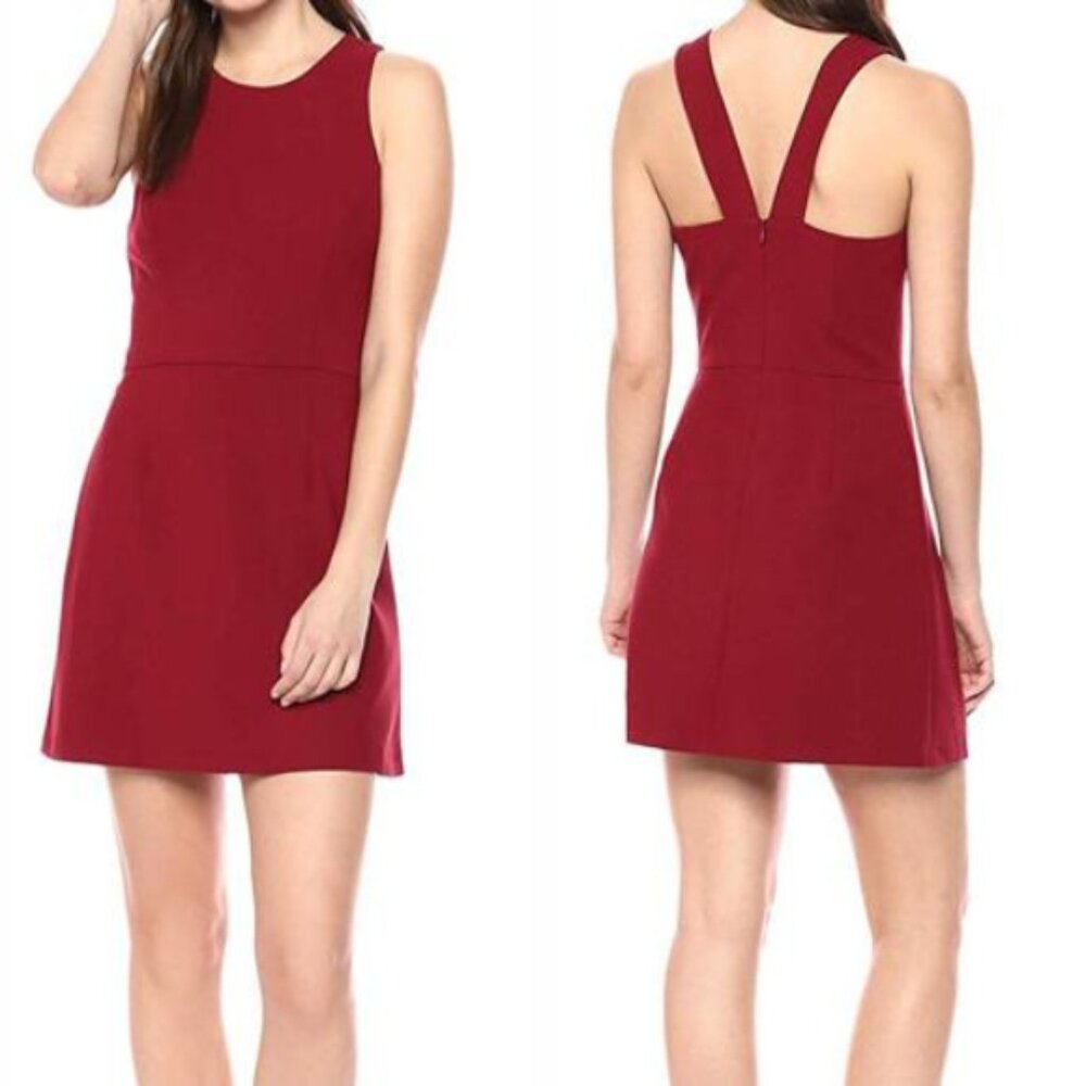 NWT French Connection Sleeveless A-Line Mini Dress Red Size 4 - Picture 1 of 11